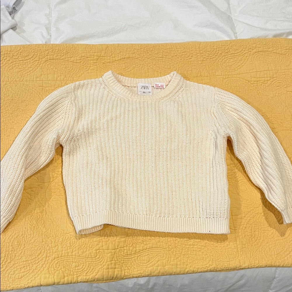 Zara Cream Knit Sweater